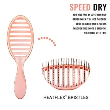 Wet Brush Speed Dry Hair Brush - Coral for Quick Detangling