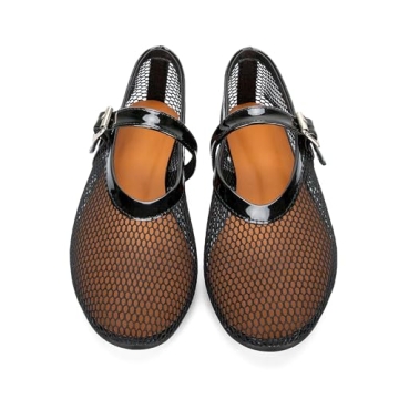 Arqa Mesh Ballet Flats Women Summer Comfortable Fishnet Shoes
