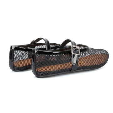 Arqa Mesh Ballet Flats Women Summer Comfortable Fishnet Shoes