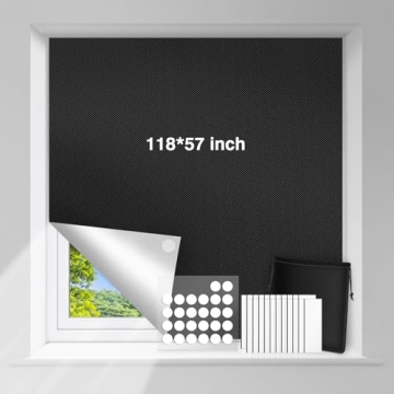 Keeswin 100% Blackout Curtains, Portable Shades for Ultimate Light Control