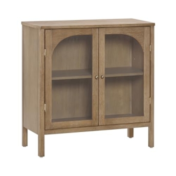 Nathan James Mason Buffet Cabinet with Glass Doors