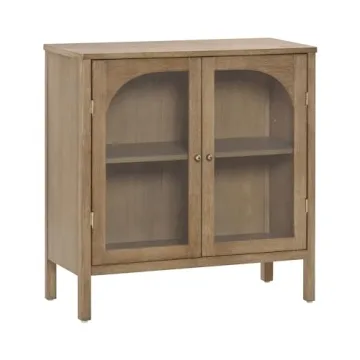 Nathan James Mason Buffet Cabinet with Glass Doors