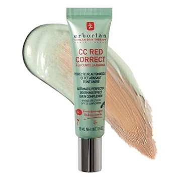 Erborian CC Red Correct - Illuminating Green Color Corrector with SPF 25 - 0.5 Oz