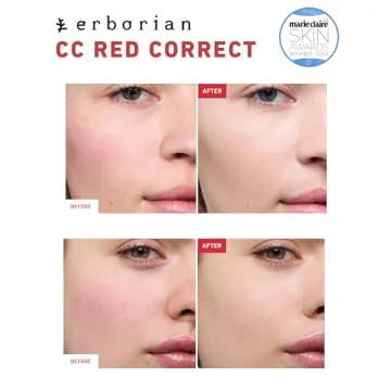 Erborian CC Red Correct - Green Color Corrector with SPF 25