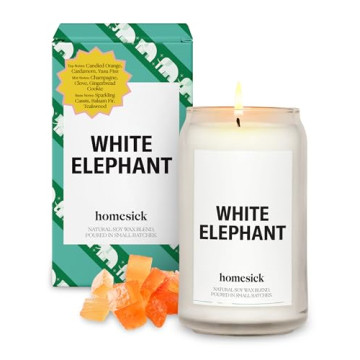 Homesick White Elephant Candle - Joyful Holiday Fragrance
