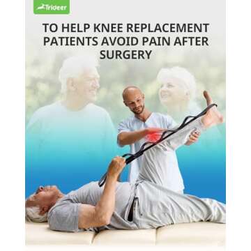 Trideer Stretching Strap Yoga Strap Physical Therapy for Home Workout, Exercise, Pilates and Gymnastics, 10 Loops Non-Elastic Stretch Bands with Aesthetic Packaging for Women & Men (Black)