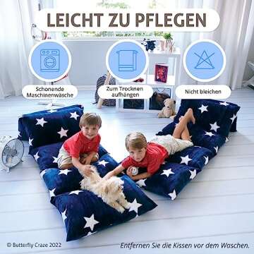 Butterfly Craze Lounger Cover, Queen Size - Cozy Retreat