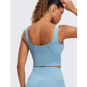 CRZ YOGA Butterluxe Women’s V Neck Crop Sports Bra