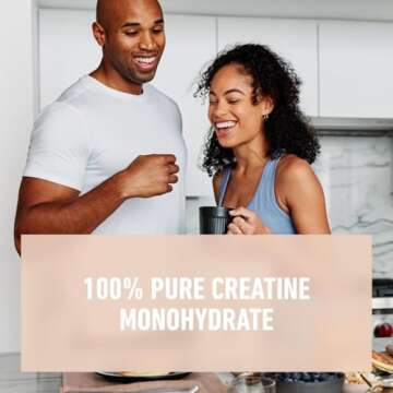 Isopure 100% Pure Creatine Monohydrate Powder, Sugar Free, Unflavored, 5g Creatine Monohydrate Per Serving, 1.1 Lbs, 100 Servings