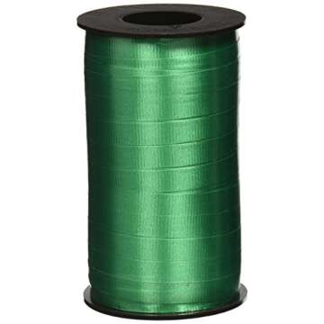 Berwick 3/8-Inch Wide by 250 Yard Spool Super Curl Crimped Splendorette Curling Ribbon, Emerald