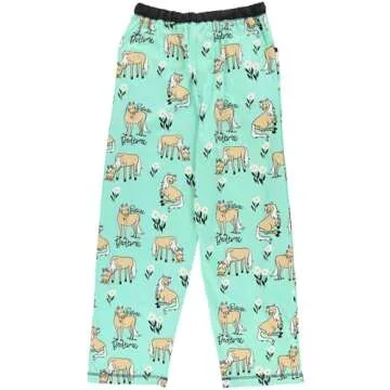 Lazy One Pajamas for Women, Cute Pajama Pants and Top Separates, Pasture Bedtime, Horse, Animal