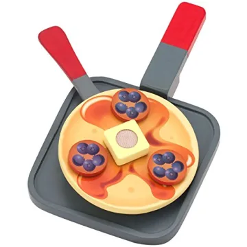 Melissa & Doug Pancake Set - Fun Wooden Breakfast Toy