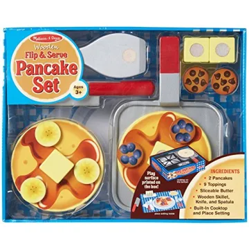 Melissa & Doug Pancake Set - Fun Wooden Breakfast Toy