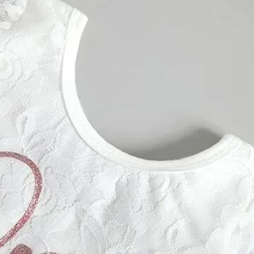 Baby Girls My 1st Birthday Outfits Long Sleeve Floral Lace Romper + Tutu Skirt + Headband Set (Pink, 9-12 Months)