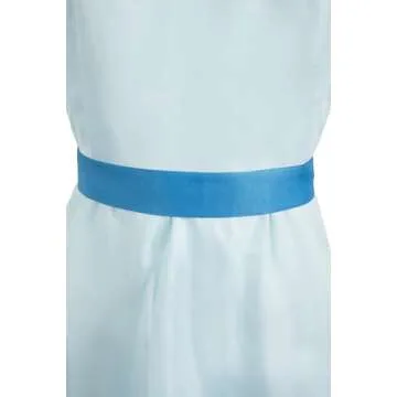 Sinastar Women Dress Blue Costume Cosplay Girls Summer Dress Blue Dresses With Belt Bow Headwear Halloween Suit Adult