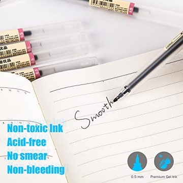 Premium Black Gel Pens for Smooth Writing Experience