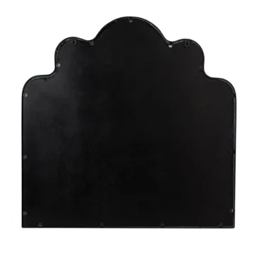 Creative Co-Op Wavy Scalloped Arched Metal Framed Wall Mirror, Gold