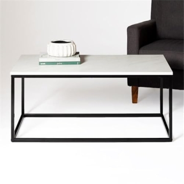 Elegant Walker Edison Marble Coffee Table for Living Room