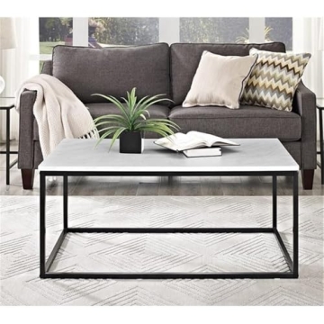 Elegant Walker Edison Marble Coffee Table for Living Room