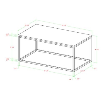 Elegant Walker Edison Marble Coffee Table for Living Room