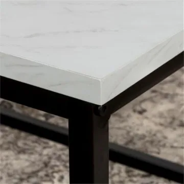 Elegant Walker Edison Marble Coffee Table for Living Room
