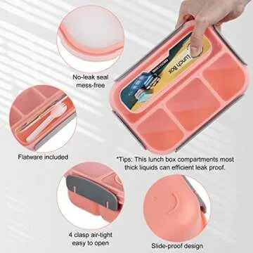 MaMix Bento Lunch Box - Stylish & Functional 1300ML Container