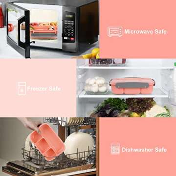 MaMix Bento Lunch Box - Stylish & Functional 1300ML Container