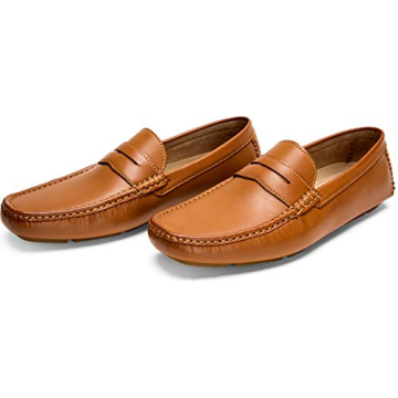 Jousen Men's Comfortable Penny Loafers Slip-On Shoes