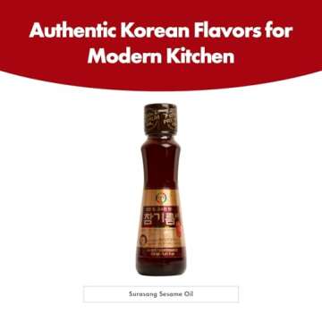 Surasang Korean Toasted Sesame Oil, Authentic Flavor