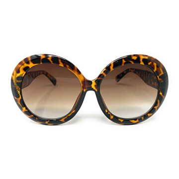 Oversized XL Circle Thick Frame Women's Sunglasses