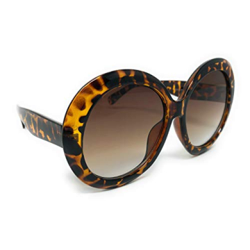 Oversized XL Circle Thick Frame Women's Sunglasses
