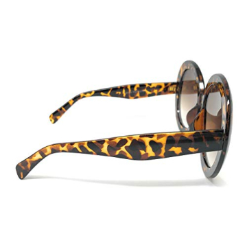 Oversized XL Circle Thick Frame Women's Sunglasses