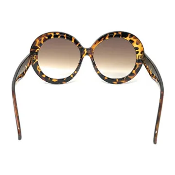 Oversized XL Circle Thick Frame Women's Sunglasses