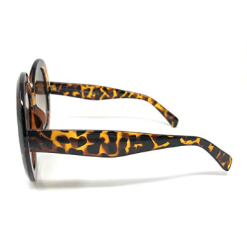 Oversized XL Circle Thick Frame Women's Sunglasses