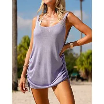 AOLRO Women's Swimming Cover Ups for Beach Style