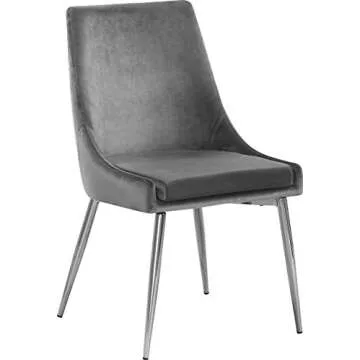 Meridian Karina Modern Velvet Dining Chairs Set of 2