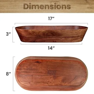 Handmade Wooden Dough Bowl for Elegant Home Decor