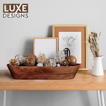 Handmade Wooden Dough Bowl for Elegant Home Decor