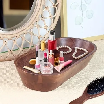 Handmade Wooden Dough Bowl for Elegant Home Decor