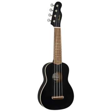 Fender Venice Soprano Ukulele, Black