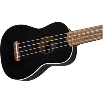 Fender Venice Soprano Ukulele, Black