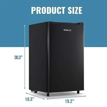 DEMULLER Upright Freezer 3.2 Cu.ft Freezer Single Door Freestanding Mini Freezer with Adjustable Thermostat Small Freezer for Kitchen, Apartment, Basement, Dorm, Black
