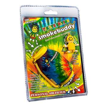 Smoke Buddy Tie Die Yellow/Orange Assorted Personal Air Filter