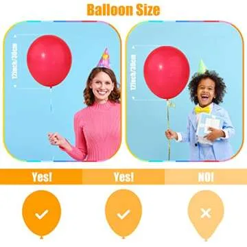 Colorful 100 PCS Rainbow Latex Balloons for Parties