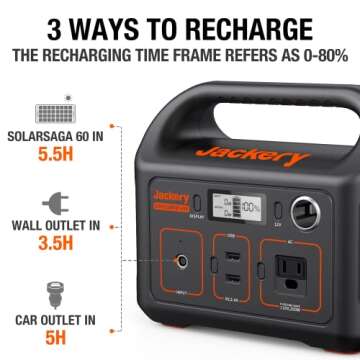 Jackery Explorer 240 Portable Power Station for Outdoor Use