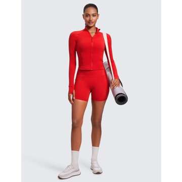 CRZ YOGA Women's Workout Jacket - Comfort Meets Style