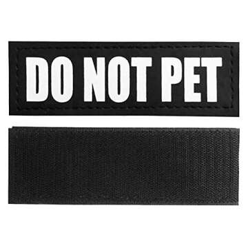 Custom Fairwin Do Not Pet Dog Patches with Reflective Design for Dogs