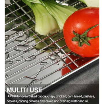 Premium Baking Sheet Set with Cooling Racks and Mats