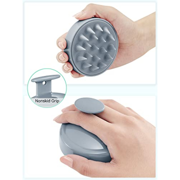 HEETA Shampoo Scalp Brush Massager for Hair Growth & Dandruff