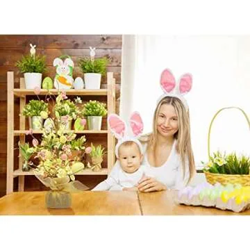 Pre-Lit Easter Egg Tree 18 Inch Decor for Spring